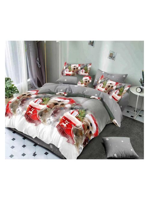 Lenjerie de pat cu două fețe, de Crăciun MarketVarna, 6 piese - Model V10922
