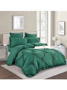   Lenjerie de pat, o singură culoare cu elastic MarketVarna, 6 piese - Model V10337